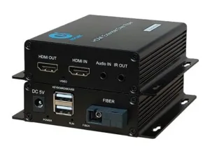 Bộ chuyển đổi HDMI sang cáp quang có cổng USB HO-LINK HL-HDMI-1USB-20TR