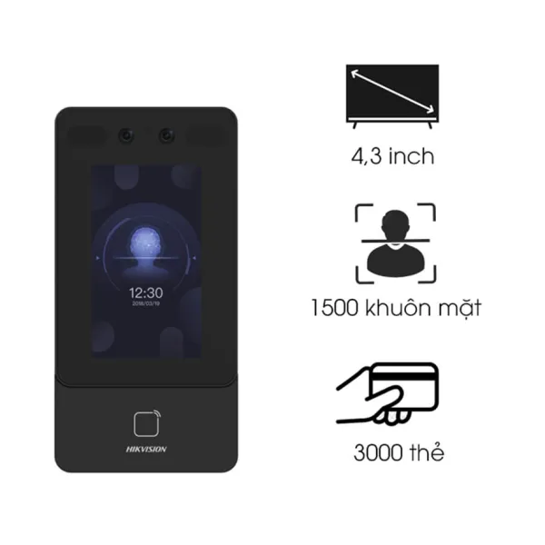 Máy chấm công khuôn mặt HIKVISION SH-K1T9342MWX