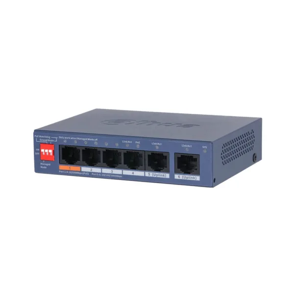 4-Port PoE Switch Dahua DH-CS4006-4ET2GT-60