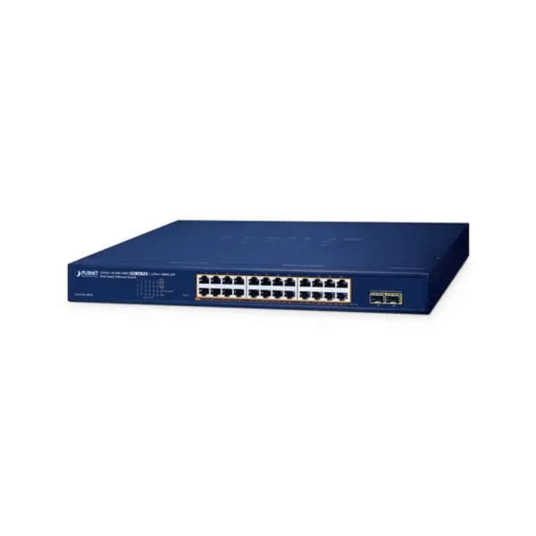24-Port 10/100/1000T Switch Planet GS-2210-24P2S